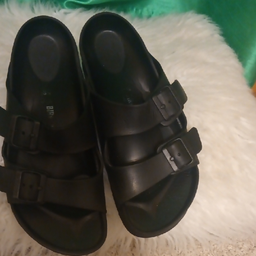 Birkenstock Unisex Black Double-Strap Sandals
